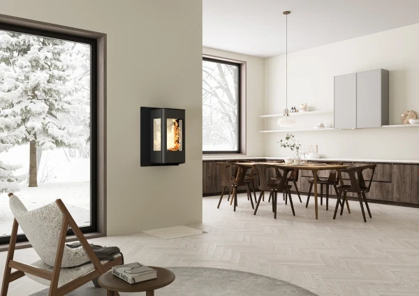 Nordpeis YoU Wall Braskaminer miljöbild