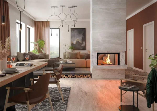 Spartherm Premium V-FD-87h Insatsskaminer miljöbild