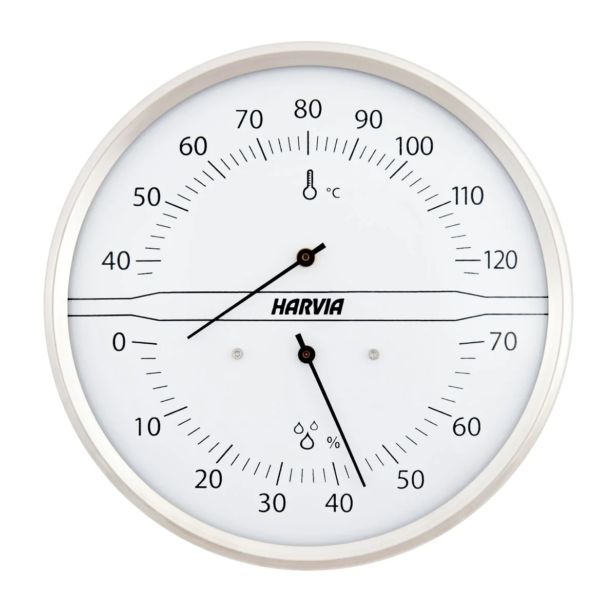 Harvia Thermo-Hygrometer, Vit | Vedeldade bastuaggregat | Tryggt köp hos Elda