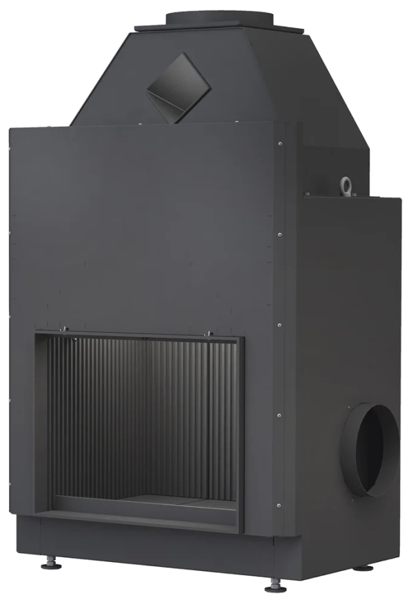 Brunner Urfeuer Front 50-66 Insatsskaminer frilagd