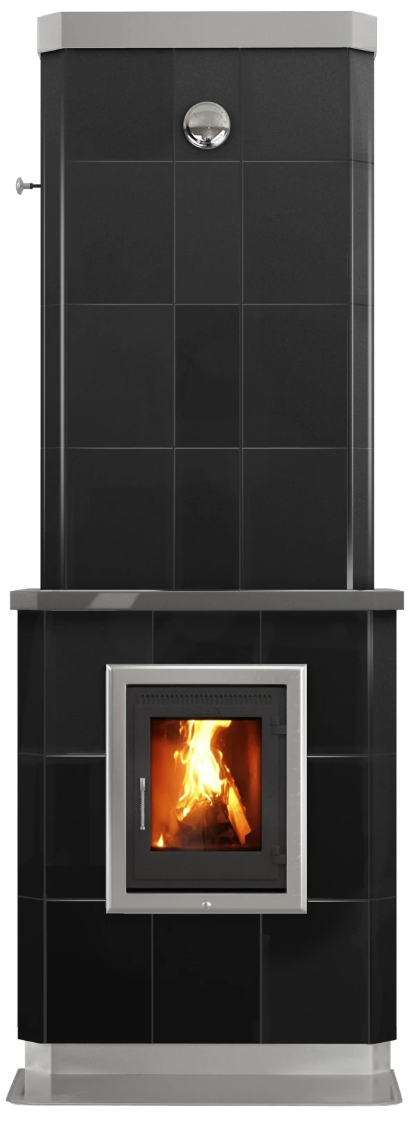 Gabriel Avanti Svart Kakelugnar frilagd