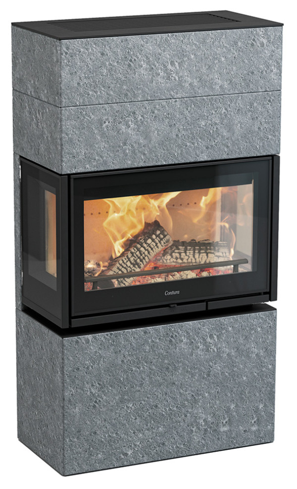 Contura MyCube i8TG FS Braskaminer frilagd