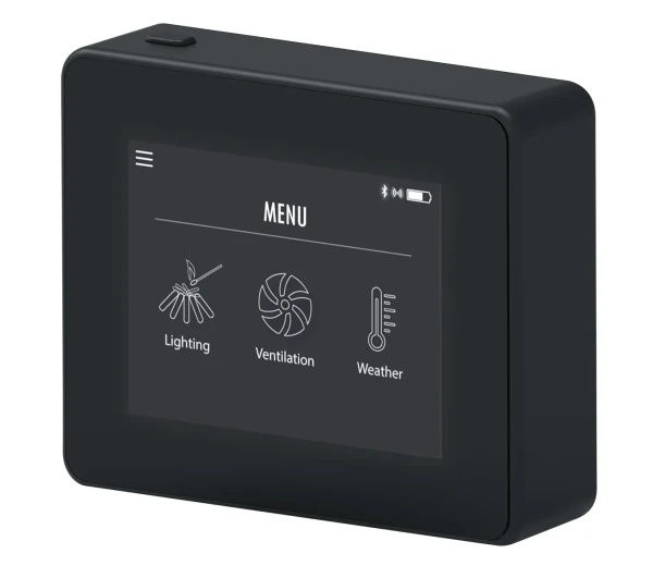 Exodraft Xzense Styrenhet Rökgasfläktar frilagd