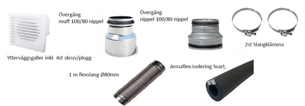 Friskluftskit Tillval frilagd