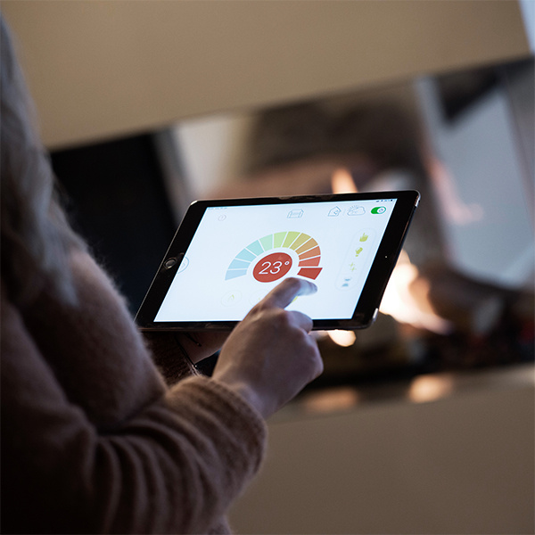 Rais Visio Gas 160 LC Propan Gaskaminer miljöbild