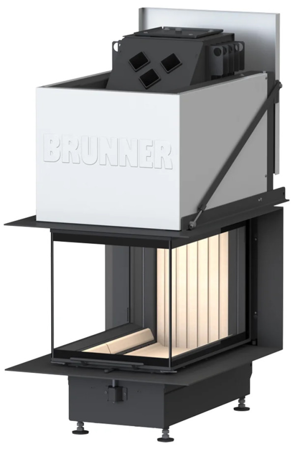 Brunner BKH 5.0 Panorama 45-65-45-65 ST Insatsskaminer frilagd