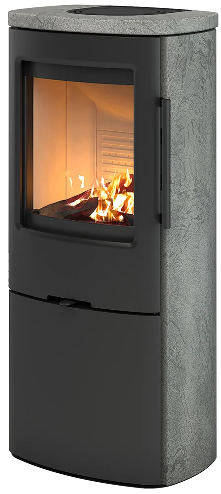 Termatech TT44HS-CG, TermaStone Grey Braskaminer frilagd