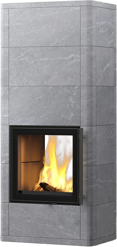 Tulikivi Salvo S 2D 18 Täljstensugnar frilagd