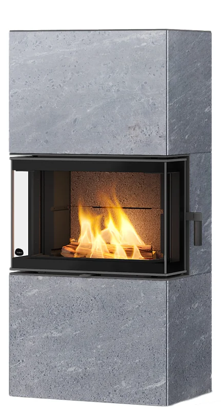 Tulikivi Siera 14 Täljstensugnar frilagd