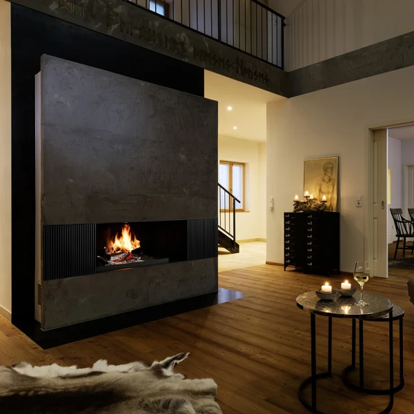 Brunner Urfeuer Front 50-110 Insatsskaminer miljöbild