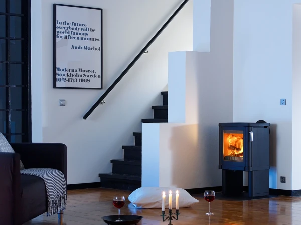 Contura 52 svart Braskaminer miljöbild