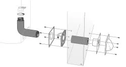 Nordpeis Lufttilförselsett Ø67 mm