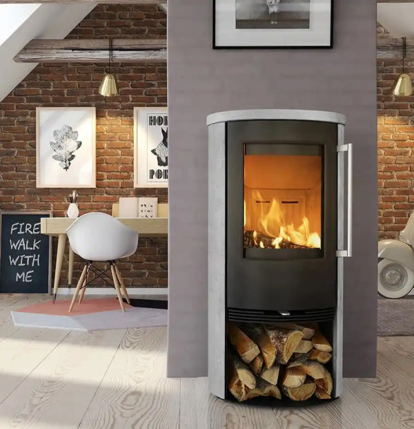 TermaTech TT21RS ljus täljsten Braskaminer miljöbild