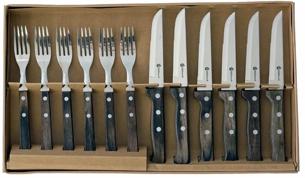 Hällmark Grillbestick 12st. Polywood handtag Tillval frilagd