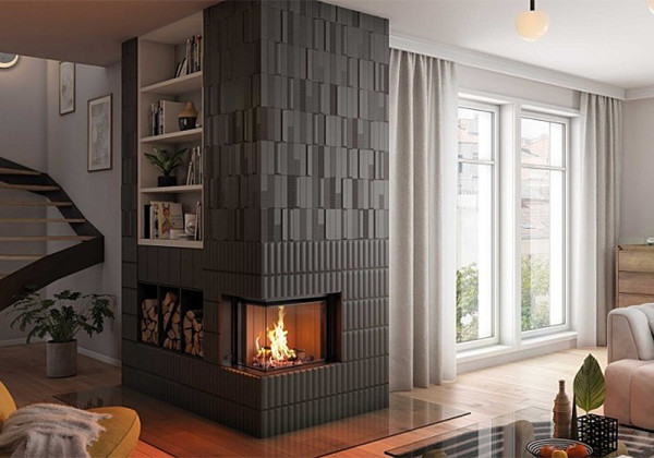 Spartherm Premium V-2L-55 / V-2R-55 Insatsskaminer miljöbild