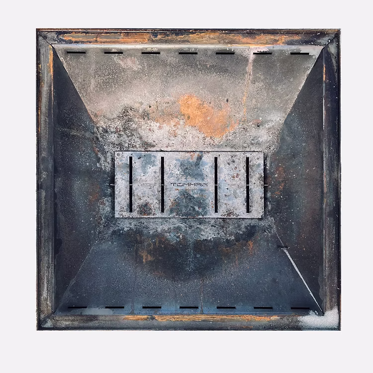 Tommre Block eldfat corten tumnagelbild
