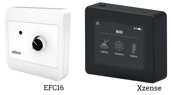 Exodraft paket 2 RSV 9 - Stängd eldstad stålskorsten Rökgasfläktar miljöbild