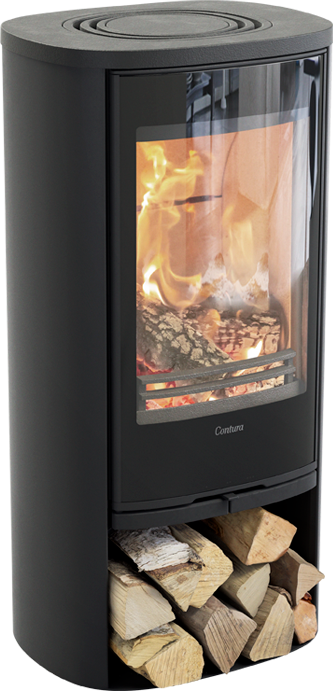 Contura 810G Style Braskaminer frilagd