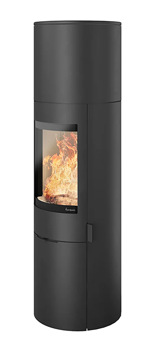 Nordpeis Origo utan sidoglas Braskaminer miljöbild