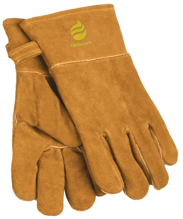 Hällmark grillhandske läder medium Tillval frilagd