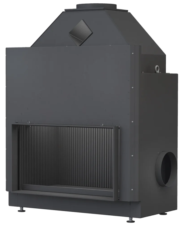 Brunner Urfeuer Front 50-88 Insatsskaminer frilagd