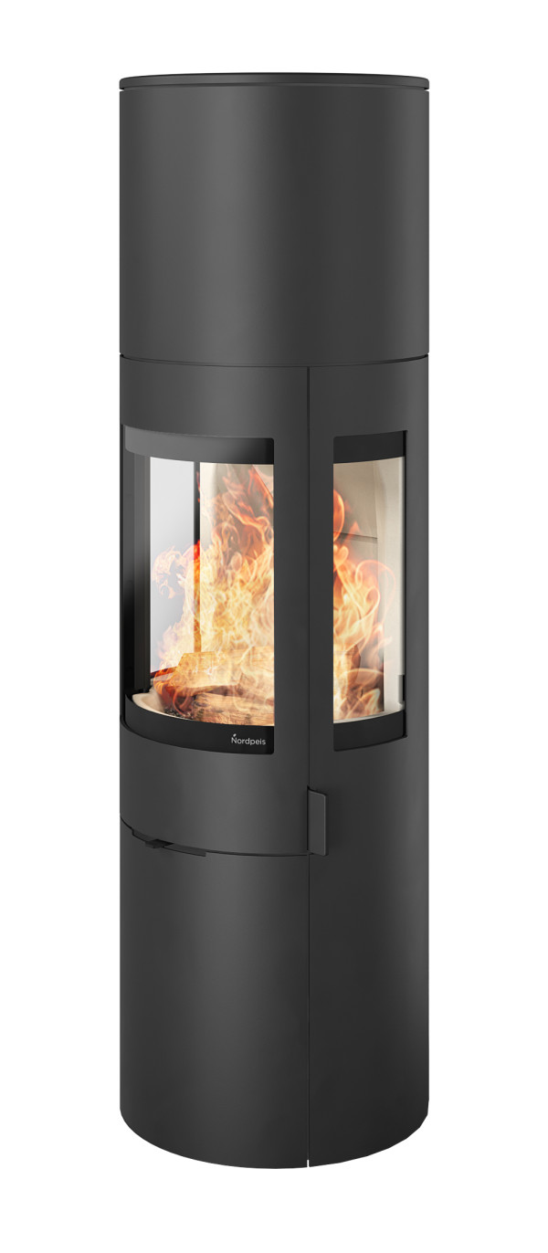 Origo med sidoglas Braskaminer miljöbild